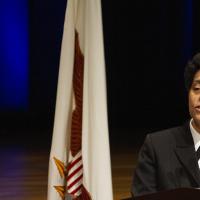 Admiral Michelle Howard speaks at a Martin Luther King, Jr. event