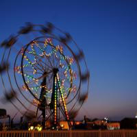 A picture of a ferris wheel in VA Beach